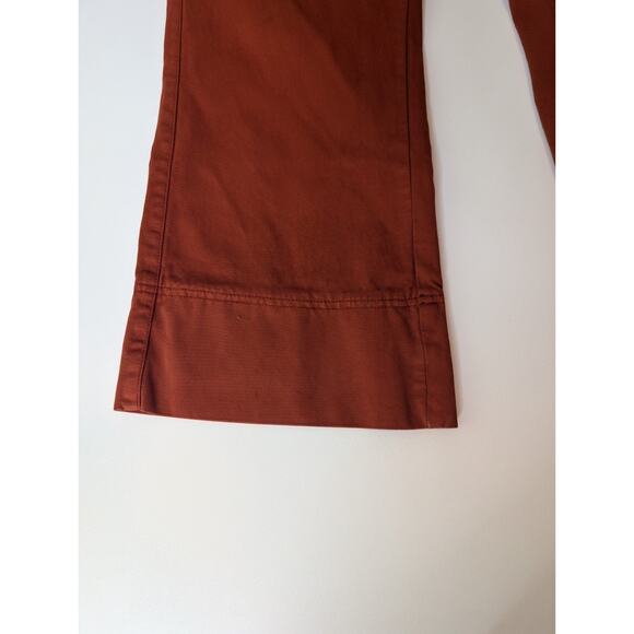 Faherty Uma High Waisted Cropped Pants in Ginger Spice Size 29 - Picture 4 of 16